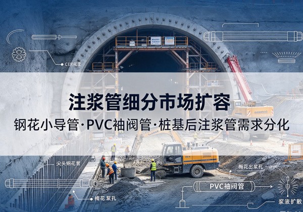 毕节注浆管细分市场扩容，隧道钢花小导管、PVC 袖阀管、桩基后注浆管需求分化